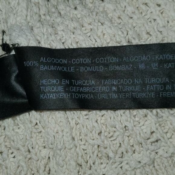 Zara Knit Sz. M Cream Knit Sweater Cardigan - Picture 7 of 11